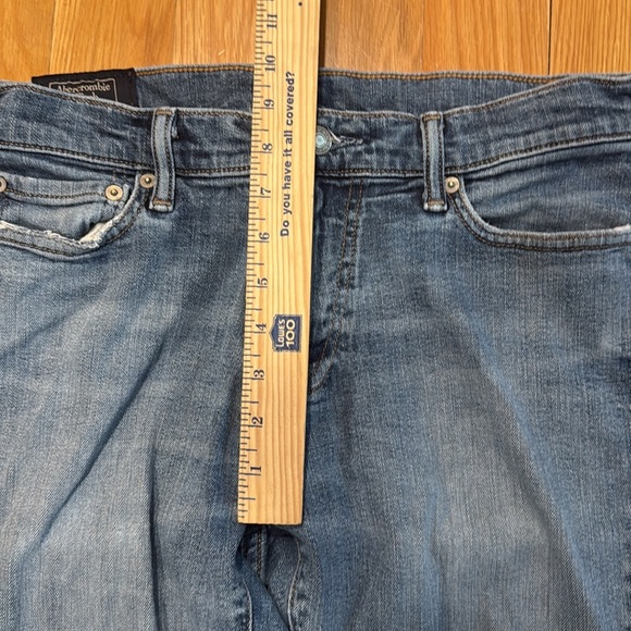 Abercrombie & Fitch Denim Rustin athletic sim jeans size 30w 32l . - Picture 4 of 10